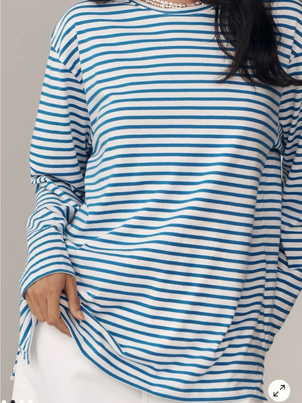Daily Practice Anthropologie long sleeve striped shirt. NWT xs